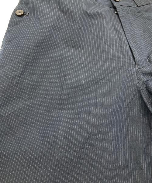 TOMORROW LAND（トゥモローランド）TOMORROW LAND (トゥモローランド) コットンリネンシルク ノープリーツ ワイドパンツ ネイビー サイズ:Sの古着・服飾アイテム