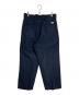 TOMORROW LAND (トゥモローランド) コットンリネンシルク ノープリーツ ワイドパンツ ネイビー サイズ:S：7000円