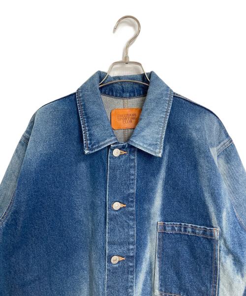 FREEMANS SPORTING CLUB（フリーマンズスポーティングクラブ）Freemans Sporting Club (フリーマンズスポーティングクラブ) カバーオール　デニムジャケット ブルー サイズ:Sの古着・服飾アイテム