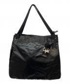 jack gommeジャックゴム）の古着「PVCショルダーバッグ　ハンドバッグ　トート」｜ブラック