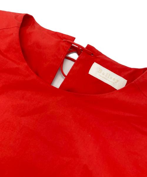 BALLSEY（ボールジィ）BALLSEY (ボールジィ) プロセスドコットン レイヤードライクワンピース レッド サイズ:34の古着・服飾アイテム