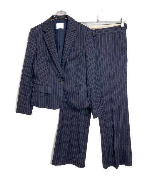 theory luxe（セオリーリュクス）theory luxe (セオリーリュクス) ストライプスーツ ネイビー サイズ:ジャケット42パンツの古着・服飾アイテム