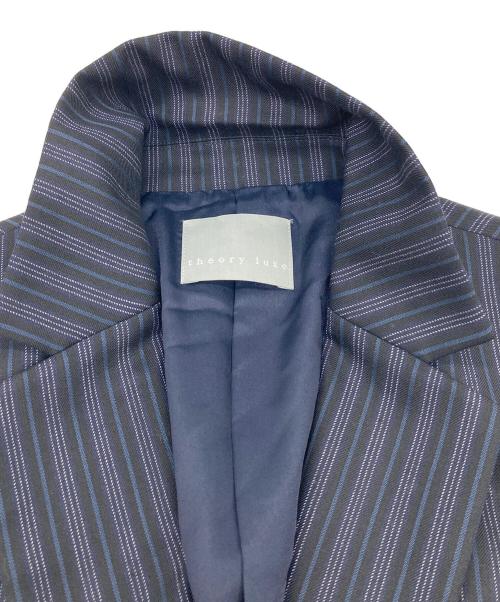 theory luxe（セオリーリュクス）theory luxe (セオリーリュクス) ストライプスーツ ネイビー サイズ:ジャケット42パンツの古着・服飾アイテム