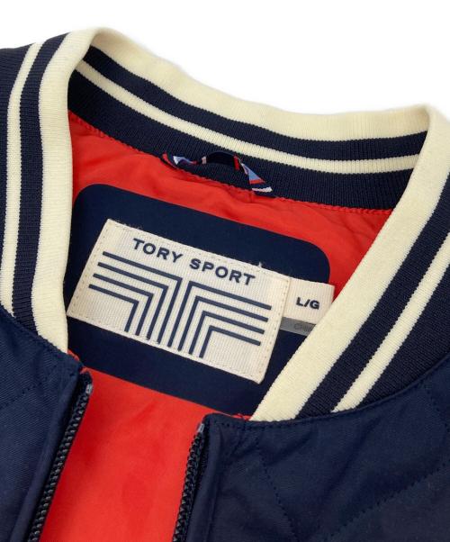 TORY BURCH（トリーバーチ）TORY BURCH (トリーバーチ) キルティングベスト　TORY SPORT ネイビー サイズ:Lの古着・服飾アイテム