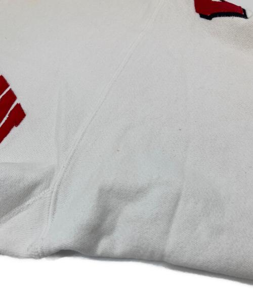 Champion（チャンピオン）Champion (チャンピオン) リバースウィーブスウェット　刺繍タグ ベージュ サイズ:Lの古着・服飾アイテム
