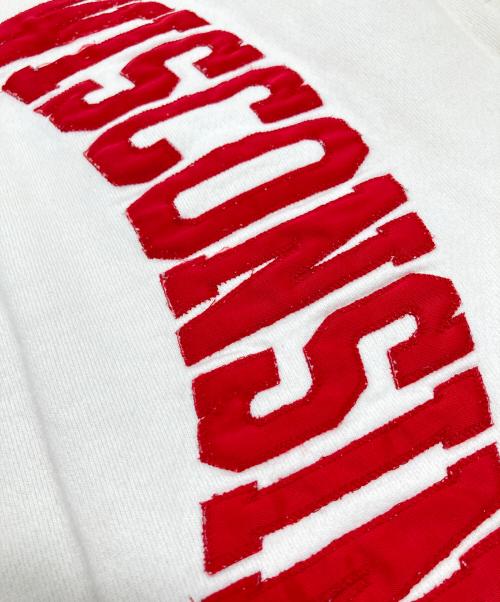 Champion（チャンピオン）Champion (チャンピオン) リバースウィーブスウェット　刺繍タグ ベージュ サイズ:Lの古着・服飾アイテム