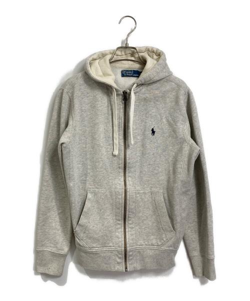 POLO RALPH LAUREN（ポロ・ラルフローレン）POLO RALPH LAUREN (ポロ・ラルフローレン) 裏サーマルジップパーカー グレー サイズ:Sの古着・服飾アイテム