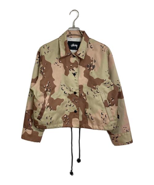 stussy（ステューシー）stussy (ステューシー) コーチジャケット　 ブラウン×グリーン サイズ:Sの古着・服飾アイテム