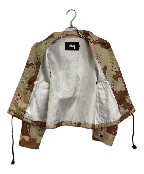 stussy（ステューシー）stussy (ステューシー) コーチジャケット　 ブラウン×グリーン サイズ:Sの古着・服飾アイテム