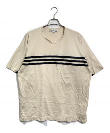 Y-3（ワイスリー）の古着「ボーダーラインTシャツ カットソー」｜ベージュ