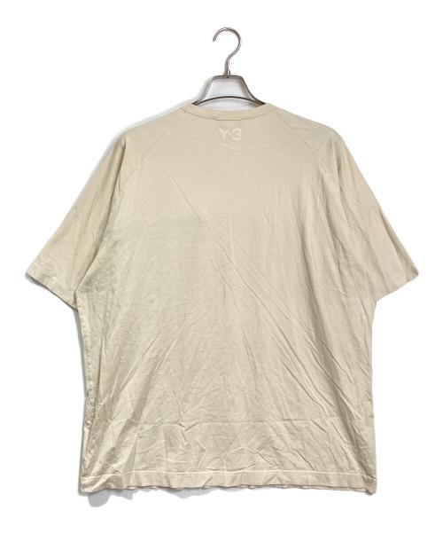 Y-3（ワイスリー）Y-3 (ワイスリー) ボーダーラインTシャツ カットソー ベージュ サイズ:Lの古着・服飾アイテム