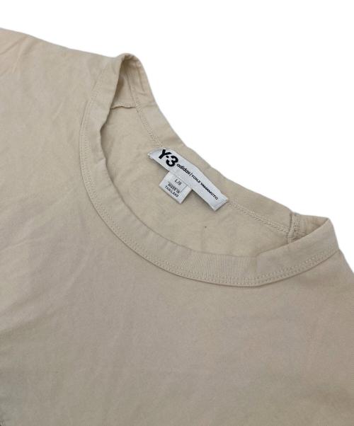 Y-3（ワイスリー）Y-3 (ワイスリー) ボーダーラインTシャツ カットソー ベージュ サイズ:Lの古着・服飾アイテム