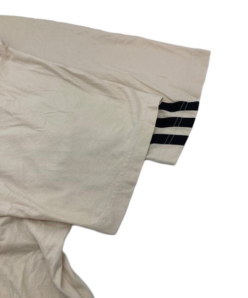 Y-3（ワイスリー）Y-3 (ワイスリー) ボーダーラインTシャツ カットソー ベージュ サイズ:Lの古着・服飾アイテム
