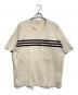 Y-3（ワイスリー）の古着「ボーダーラインTシャツ カットソー」｜ベージュ