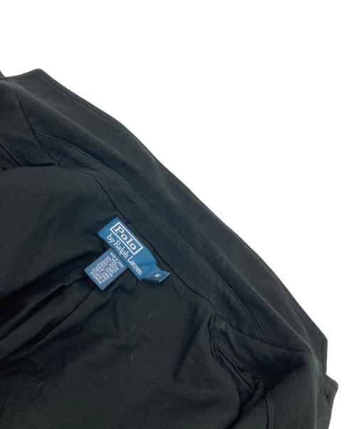 POLO RALPH LAUREN（ポロ・ラルフローレン）POLO RALPH LAUREN (ポロ・ラルフローレン) スウェットテーラードジャケット　アクリル混 ブラック サイズ:Mの古着・服飾アイテム