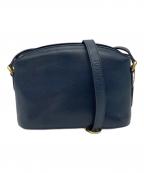 COACHコーチ）の古着「ショルダーバッグ　レザーバッグ」｜ネイビー