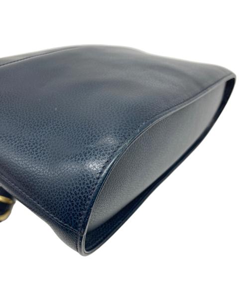 COACH（コーチ）COACH (コーチ) ショルダーバッグ　レザーバッグ ネイビー サイズ:実寸参照の古着・服飾アイテム