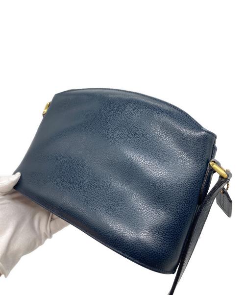 COACH（コーチ）COACH (コーチ) ショルダーバッグ　レザーバッグ ネイビー サイズ:実寸参照の古着・服飾アイテム