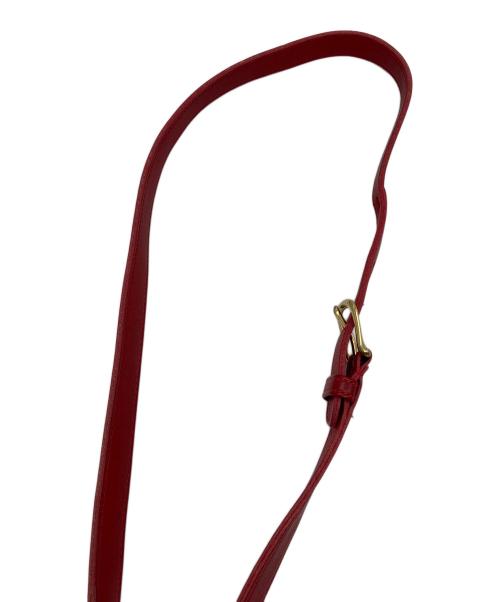 COACH（コーチ）COACH (コーチ) サークル型ショルダーバッグ　OLD COACH レザーバッグ レッド サイズ:実寸参照の古着・服飾アイテム