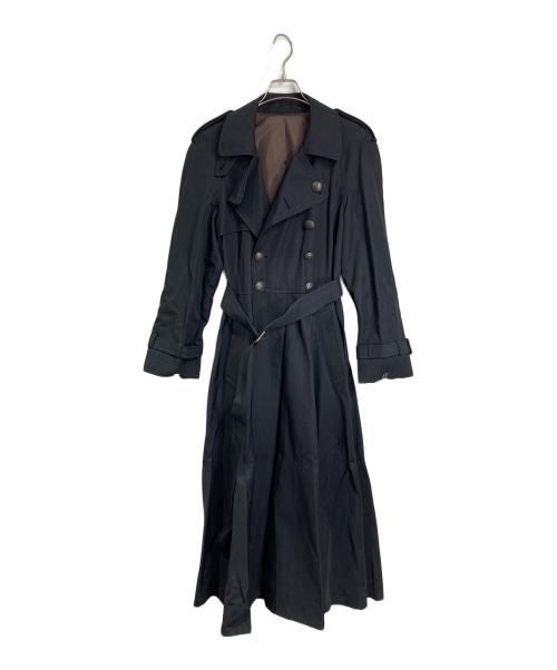 Jean Paul GAULTIER CLASSIQUE（ジャンポールゴルチエクラシック）Jean Paul GAULTIER CLASSIQUE (ジャンポールゴルチエクラシック) ウールナイロン  トレンチコート　エポレットコート ブラック サイズ:40の古着・服飾アイテム