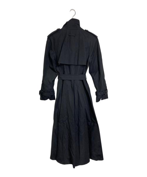 Jean Paul GAULTIER CLASSIQUE（ジャンポールゴルチエクラシック）Jean Paul GAULTIER CLASSIQUE (ジャンポールゴルチエクラシック) ウールナイロン  トレンチコート　エポレットコート ブラック サイズ:40の古着・服飾アイテム