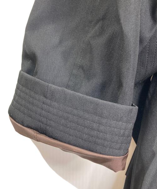 Jean Paul GAULTIER CLASSIQUE（ジャンポールゴルチエクラシック）Jean Paul GAULTIER CLASSIQUE (ジャンポールゴルチエクラシック) ウールナイロン  トレンチコート　エポレットコート ブラック サイズ:40の古着・服飾アイテム