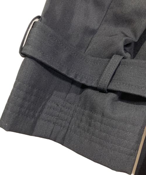 Jean Paul GAULTIER CLASSIQUE（ジャンポールゴルチエクラシック）Jean Paul GAULTIER CLASSIQUE (ジャンポールゴルチエクラシック) ウールナイロン  トレンチコート　エポレットコート ブラック サイズ:40の古着・服飾アイテム