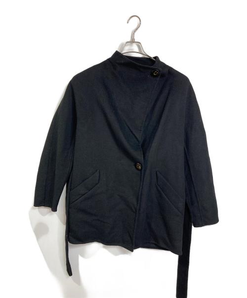 COACH（コーチ）COACH (コーチ) Short Belted Double Face Wool Coat ブラック サイズ:Mの古着・服飾アイテム