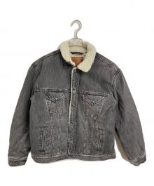 LEVI'S（リーバイス）の古着「デニムランチジャケット　ブラックデニム　裏地ボア　袖裏キルティング」｜グレー