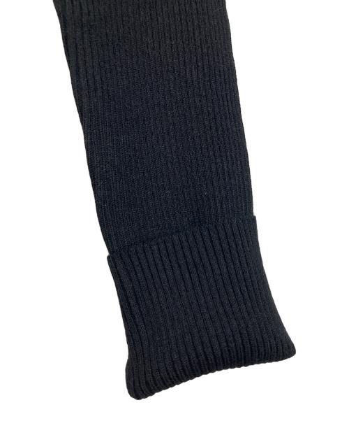 anuans（アニュアンス）anuans (アニュアンス) カシミヤブレンドフィットリブニットプルオーバー ブラック サイズ:実寸参照 未使用品の古着・服飾アイテム