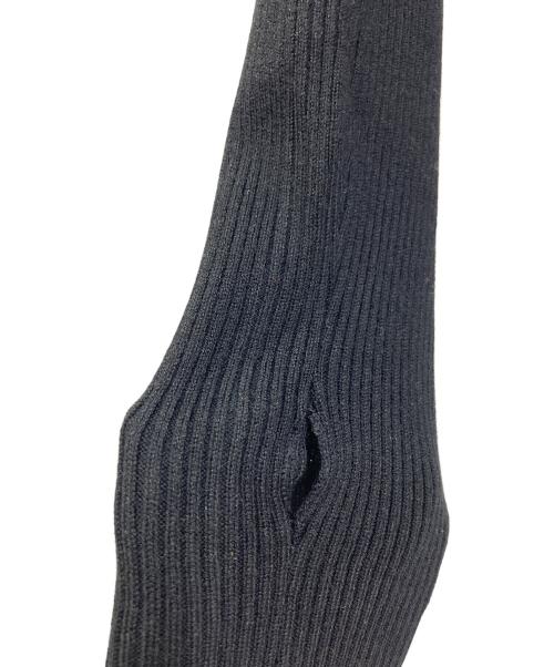 anuans（アニュアンス）anuans (アニュアンス) カシミヤブレンドフィットリブニットプルオーバー ブラック サイズ:実寸参照 未使用品の古着・服飾アイテム