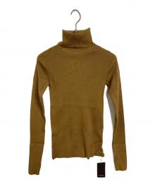 anuans（アニュアンス）の古着「カシミヤブレンドフィットリブニットプルオーバー」｜ブラウン