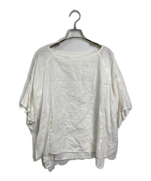 house of lotus（ハウスオブロータス）house of lotus (ハウスオブロータス) リネンブラウス　麻ブラウス　日本製 ホワイト サイズ:Mの古着・服飾アイテム