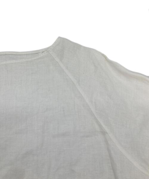 house of lotus（ハウスオブロータス）house of lotus (ハウスオブロータス) リネンブラウス　麻ブラウス　日本製 ホワイト サイズ:Mの古着・服飾アイテム