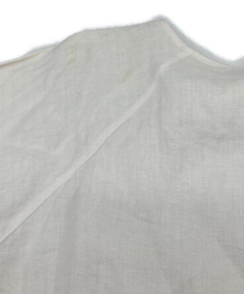 house of lotus（ハウスオブロータス）house of lotus (ハウスオブロータス) リネンブラウス　麻ブラウス　日本製 ホワイト サイズ:Mの古着・服飾アイテム