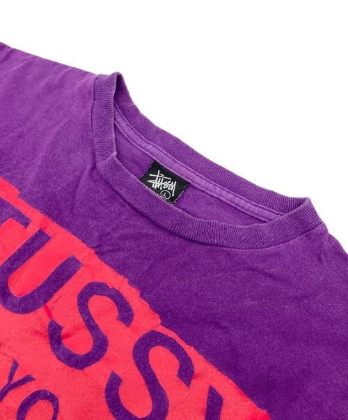 stussy（ステューシー）stussy (ステューシー) 【古着】メキシコ製Tシャツ　グラフィックT パープル サイズ:Lの古着・服飾アイテム