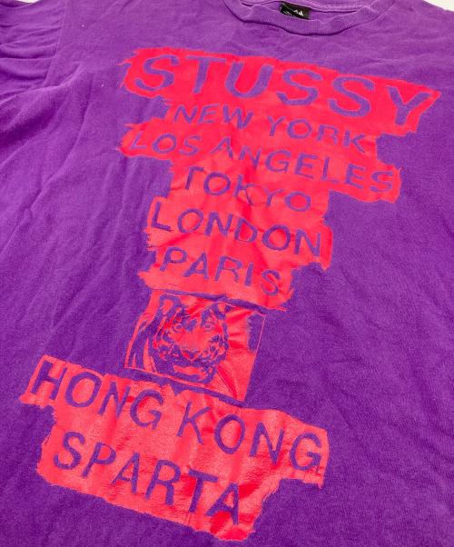 stussy（ステューシー）stussy (ステューシー) 【古着】メキシコ製Tシャツ　グラフィックT パープル サイズ:Lの古着・服飾アイテム