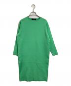 LOUNIEルーニー）の古着「ハンドウォッシャブルニットワンピース」｜黄緑