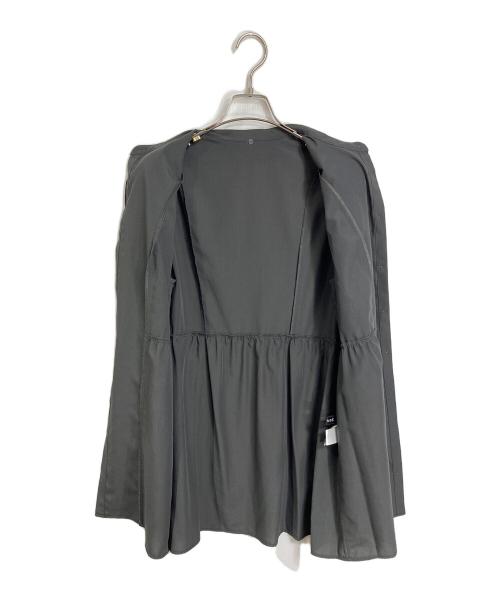 LOUNIE（ルーニー）LOUNIE (ルーニー) ボウタイブラウス　長袖ブラウス　 グレー サイズ:38 未使用品の古着・服飾アイテム