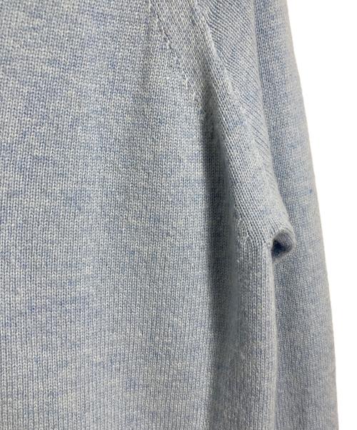 UNTITLED（アンタイトル）UNTITLED (アンタイトル) ウールシルクカシミヤミックスVネックニットカーディガン　日本製 スカイブルーの古着・服飾アイテム