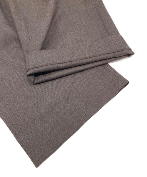 UNTITLED（アンタイトル）UNTITLED (アンタイトル) ソフトフラノワイドパンツ　日本製 ブラウン サイズ:1 未使用品の古着・服飾アイテム