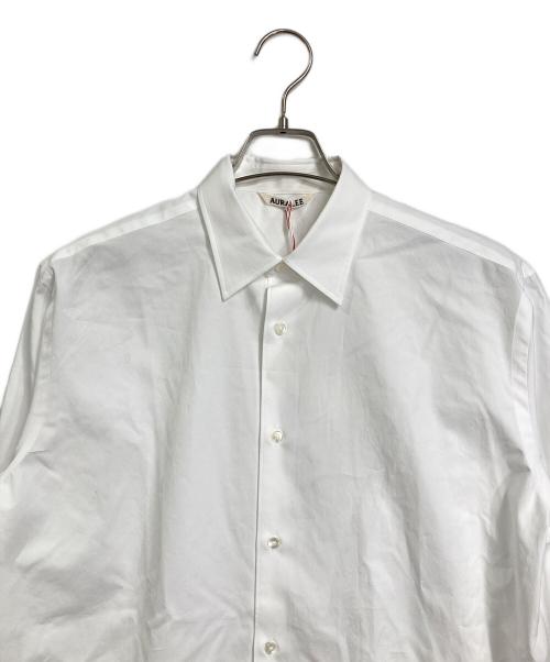 AURALEE（オーラリー）AURALEE (オーラリー) WASHED FINX TWILL SHIRT　ウォッシュドフィンクスツイルシャツ ホワイト サイズ:1 未使用品の古着・服飾アイテム