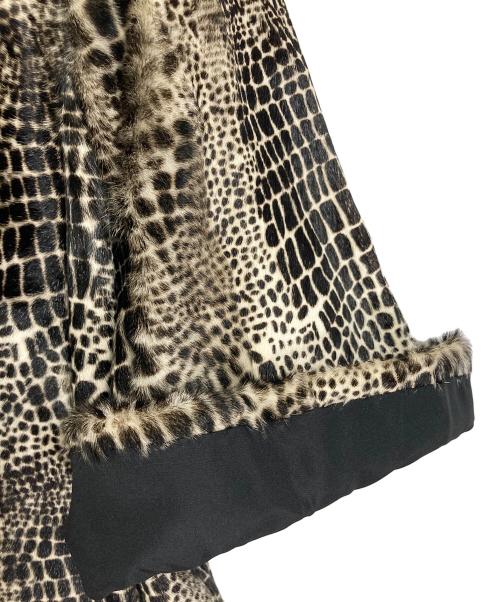 HIROKO KOSHINO（ヒロコ コシノ）HIROKO KOSHINO (ヒロコ コシノ) やぎ革ゼブラ柄ジャケット ベージュ サイズ:40の古着・服飾アイテム