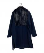 INES & MARECHALイネス・エ・マレシャル）の古着「ビーバーファーコート　ブラック」｜ブラック