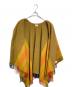 HERMES (エルメス) ロカバール/タッセル付きポンチョ オレンジ×ブラウン サイズ:実寸参照：70000円