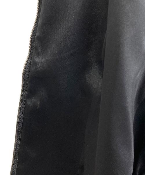 HIROKO KOSHINO（ヒロコ コシノ）HIROKO KOSHINO (ヒロコ コシノ) エコレザー切替ジャケットセットアップ ブラック サイズ:42の古着・服飾アイテム