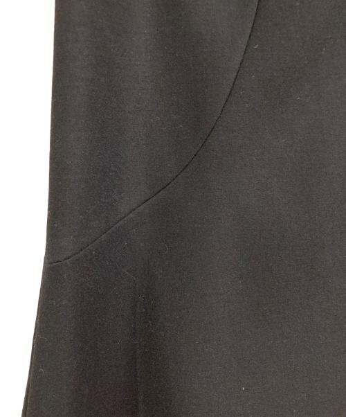 HIROKO KOSHINO（ヒロコ コシノ）HIROKO KOSHINO (ヒロコ コシノ) エコレザー切替ジャケットセットアップ ブラック サイズ:42の古着・服飾アイテム