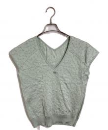 CHANEL（シャネル）の古着「バックココマークチャームニットベスト」｜ミントグリーン