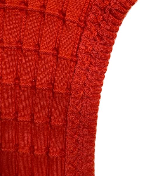 CHANEL（シャネル）CHANEL (シャネル) ノースリーブニット オレンジ サイズ:42の古着・服飾アイテム