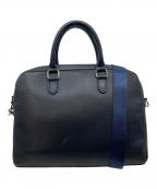 Muradミュラド）の古着「2wayレザーバッグ　ショルダーバッグ　ビジネスバッグ」｜ネイビー